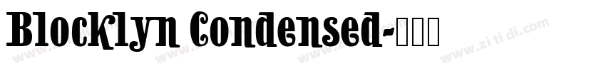 Blocklyn Condensed字体转换 Blocklyn Condensed字体转换